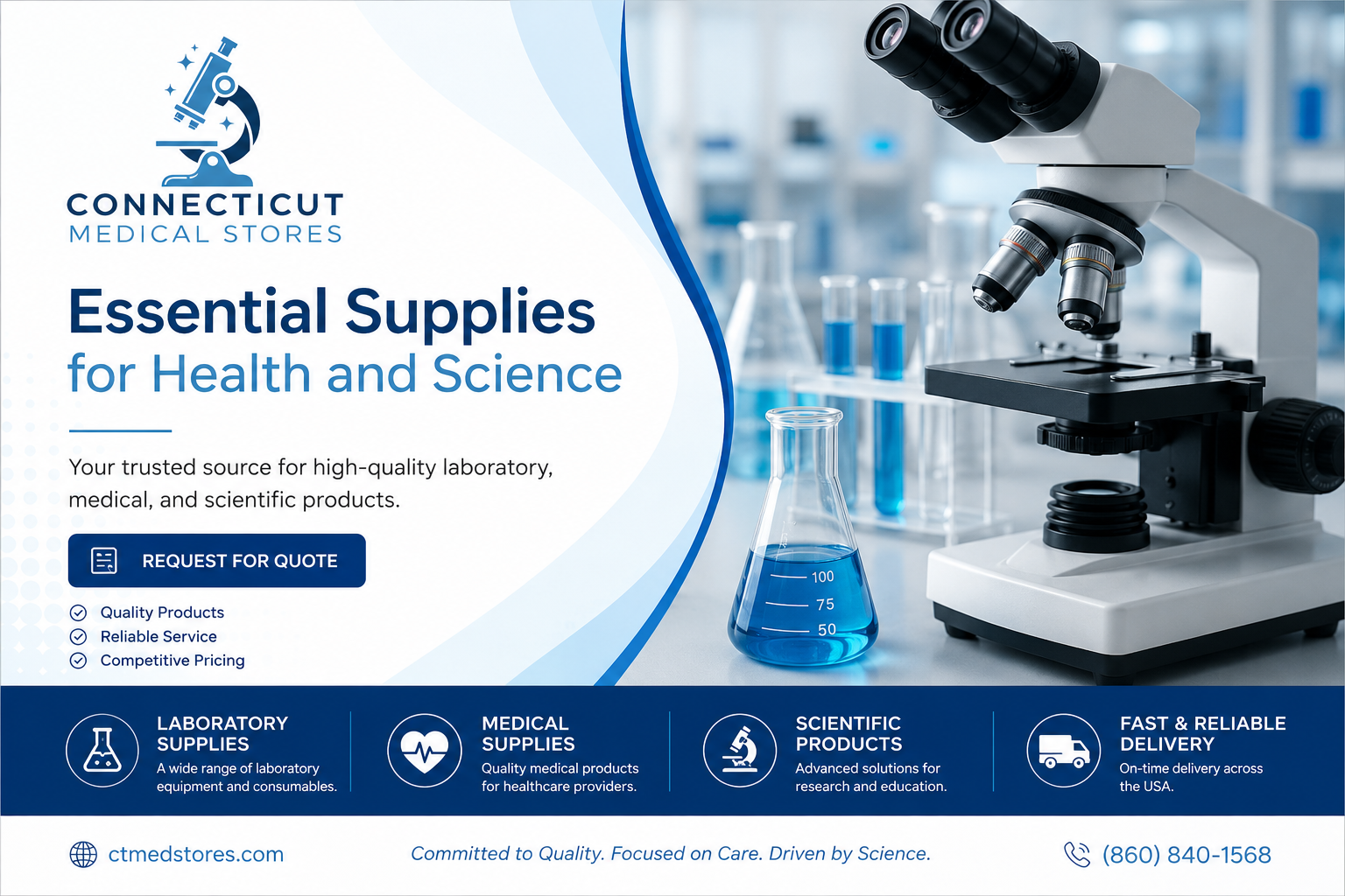 Connecticut Medical Stores website portfolio thumbnail
